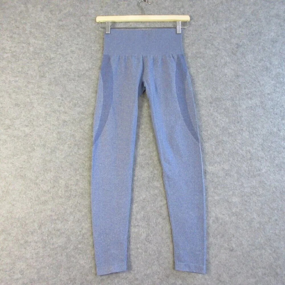 NVGTN Seamless Leggings  XS Ankle Purple Pants Gym Athletic Contour 242
